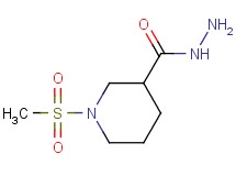 1-(methylsulfonyl)piperidine-3-carbohydrazide 1-(methylsulfonyl)piperidine-3-carbohydrazide