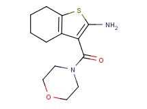 3-(morpholin-4-ylcarbonyl)-4,5,6,7-tetrahydro-1-benzothiophen-2-amine 3-(morpholin-4-ylcarbonyl)-4,5,6,7-tetrahydro-1-benzothiophen-2-amine