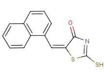 (5E)-2-mercapto-5-(1-naphthylmethylene)-1,3-thiazol-4(5H)-one (5E)-2-mercapto-5-(1-naphthylmethylene)-1,3-thiazol-4(5H)-one
