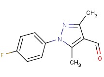1-(4-fluorophenyl)-3,5-dimethyl-1H-pyrazole-4-carbaldehyde 1-(4-fluorophenyl)-3,5-dimethyl-1H-pyrazole-4-carbaldehyde