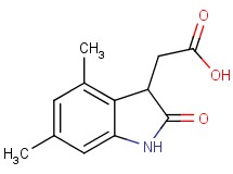 (4,6-dimethyl-2-oxo-2,3-dihydro-1H-indol-3-yl)acetic acid (4,6-dimethyl-2-oxo-2,3-dihydro-1H-indol-3-yl)acetic acid