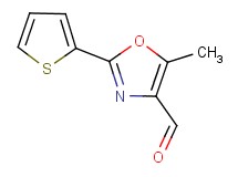 5-methyl-2-(2-thienyl)-1,3-oxazole-4-carbaldehyde 5-methyl-2-(2-thienyl)-1,3-oxazole-4-carbaldehyde