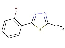 2-(2-bromophenyl)-5-methyl-1,3,4-thiadiazole 2-(2-bromophenyl)-5-methyl-1,3,4-thiadiazole