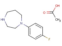 1-(4-fluorophenyl)-1,4-diazepane acetate 1-(4-fluorophenyl)-1,4-diazepane acetate