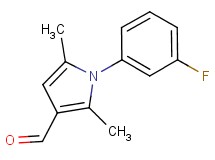 1-(3-fluorophenyl)-2,5-dimethyl-1H-pyrrole-3-carbaldehyde 1-(3-fluorophenyl)-2,5-dimethyl-1H-pyrrole-3-carbaldehyde
