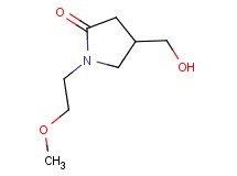 4-(hydroxymethyl)-1-(2-methoxyethyl)pyrrolidin-2-one 4-(hydroxymethyl)-1-(2-methoxyethyl)pyrrolidin-2-one
