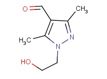 1-(2-hydroxyethyl)-3,5-dimethyl-1H-pyrazole-4-carbaldehyde 1-(2-hydroxyethyl)-3,5-dimethyl-1H-pyrazole-4-carbaldehyde