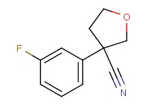 3-(3-fluorophenyl)tetrahydro-3-furancarbonitrile 3-(3-fluorophenyl)tetrahydro-3-furancarbonitrile