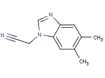 (5,6-dimethyl-1H-benzimidazol-1-yl)acetonitrile (5,6-dimethyl-1H-benzimidazol-1-yl)acetonitrile
