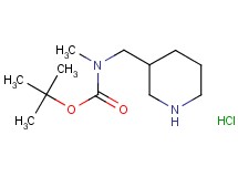 tert-butyl methyl(3-piperidinylmethyl)carbamate hydrochloride tert-butyl methyl(3-piperidinylmethyl)carbamate hydrochloride