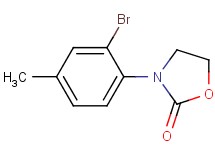 3-(2-bromo-4-methylphenyl)-1,3-oxazolidin-2-one 3-(2-bromo-4-methylphenyl)-1,3-oxazolidin-2-one