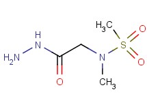 N-(2-hydrazino-2-oxoethyl)-N-methylmethanesulfonamide N-(2-hydrazino-2-oxoethyl)-N-methylmethanesulfonamide