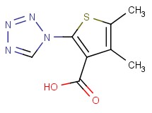 4,5-dimethyl-2-(1H-tetrazol-1-yl)-3-thiophenecarboxylic acid 4,5-dimethyl-2-(1H-tetrazol-1-yl)-3-thiophenecarboxylic acid