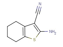 2-amino-4,5,6,7-tetrahydro-1-benzothiophene-3-carbonitrile 2-amino-4,5,6,7-tetrahydro-1-benzothiophene-3-carbonitrile