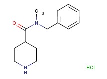 N-benzyl-N-methyl-4-piperidinecarboxamide hydrochloride N-benzyl-N-methyl-4-piperidinecarboxamide hydrochloride