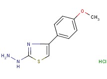 2-hydrazino-4-(4-methoxyphenyl)-1,3-thiazole hydrochloride 2-hydrazino-4-(4-methoxyphenyl)-1,3-thiazole hydrochloride