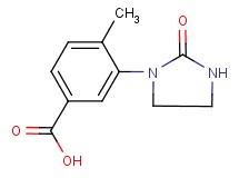 4-methyl-3-(2-oxoimidazolidin-1-yl)benzoic acid 4-methyl-3-(2-oxoimidazolidin-1-yl)benzoic acid