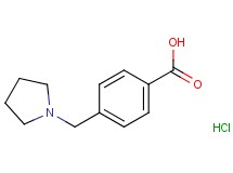 4-(1-pyrrolidinylmethyl)benzoic acid hydrochloride 4-(1-pyrrolidinylmethyl)benzoic acid hydrochloride