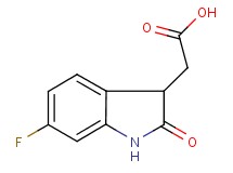 (6-fluoro-2-oxo-2,3-dihydro-1H-indol-3-yl)acetic acid (6-fluoro-2-oxo-2,3-dihydro-1H-indol-3-yl)acetic acid