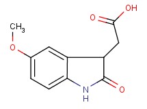 (5-methoxy-2-oxo-2,3-dihydro-1H-indol-3-yl)acetic acid (5-methoxy-2-oxo-2,3-dihydro-1H-indol-3-yl)acetic acid