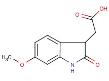 (6-methoxy-2-oxo-2,3-dihydro-1H-indol-3-yl)acetic acid (6-methoxy-2-oxo-2,3-dihydro-1H-indol-3-yl)acetic acid