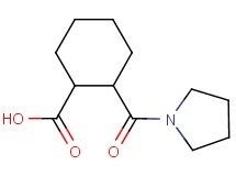 2-(pyrrolidin-1-ylcarbonyl)cyclohexanecarboxylic acid 2-(pyrrolidin-1-ylcarbonyl)cyclohexanecarboxylic acid