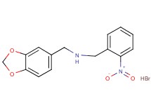 (1,3-benzodioxol-5-ylmethyl)(2-nitrobenzyl)amine hydrobromide (1,3-benzodioxol-5-ylmethyl)(2-nitrobenzyl)amine hydrobromide