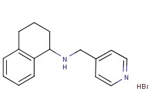 N-(4-pyridinylmethyl)-1,2,3,4-tetrahydro-1-naphthalenamine hydrobromide N-(4-pyridinylmethyl)-1,2,3,4-tetrahydro-1-naphthalenamine hydrobromide