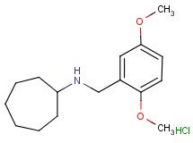 N-(2,5-dimethoxybenzyl)cycloheptanamine hydrochloride N-(2,5-dimethoxybenzyl)cycloheptanamine hydrochloride