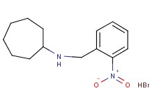 N-(2-nitrobenzyl)cycloheptanamine hydrobromide N-(2-nitrobenzyl)cycloheptanamine hydrobromide