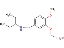N-(3-ethoxy-4-methoxybenzyl)-3-pentanamine hydrobromide N-(3-ethoxy-4-methoxybenzyl)-3-pentanamine hydrobromide