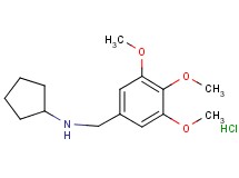 N-(3,4,5-trimethoxybenzyl)cyclopentanamine hydrochloride N-(3,4,5-trimethoxybenzyl)cyclopentanamine hydrochloride