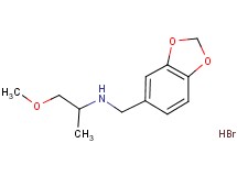 N-(1,3-benzodioxol-5-ylmethyl)-1-methoxy-2-propanamine hydrobromide N-(1,3-benzodioxol-5-ylmethyl)-1-methoxy-2-propanamine hydrobromide