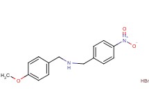 (4-methoxybenzyl)(4-nitrobenzyl)amine hydrobromide (4-methoxybenzyl)(4-nitrobenzyl)amine hydrobromide