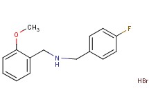 (4-fluorobenzyl)(2-methoxybenzyl)amine hydrobromide (4-fluorobenzyl)(2-methoxybenzyl)amine hydrobromide