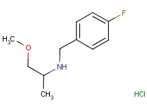 N-(4-fluorobenzyl)-1-methoxy-2-propanamine hydrochloride N-(4-fluorobenzyl)-1-methoxy-2-propanamine hydrochloride