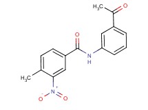 N-(3-acetylphenyl)-4-methyl-3-nitrobenzamide N-(3-acetylphenyl)-4-methyl-3-nitrobenzamide