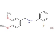(3,4-dimethoxybenzyl)(2-fluorobenzyl)amine hydrobromide (3,4-dimethoxybenzyl)(2-fluorobenzyl)amine hydrobromide