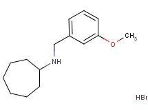 N-(3-methoxybenzyl)cycloheptanamine hydrobromide N-(3-methoxybenzyl)cycloheptanamine hydrobromide