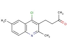 4-(4-chloro-2,6-dimethylquinolin-3-yl)butan-2-one 4-(4-chloro-2,6-dimethylquinolin-3-yl)butan-2-one