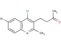 4-(6-bromo-4-chloro-2-methylquinolin-3-yl)butan-2-one 4-(6-bromo-4-chloro-2-methylquinolin-3-yl)butan-2-one