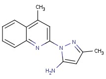 3-methyl-1-(4-methyl-2-quinolinyl)-1H-pyrazol-5-amine 3-methyl-1-(4-methyl-2-quinolinyl)-1H-pyrazol-5-amine