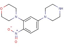 4-(2-nitro-5-piperazin-1-ylphenyl)morpholine 4-(2-nitro-5-piperazin-1-ylphenyl)morpholine