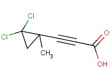 3-(2,2-dichloro-1-methylcyclopropyl)prop-2-ynoic acid 3-(2,2-dichloro-1-methylcyclopropyl)prop-2-ynoic acid