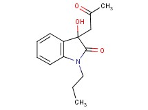 3-hydroxy-3-(2-oxopropyl)-1-propyl-1,3-dihydro-2H-indol-2-one 3-hydroxy-3-(2-oxopropyl)-1-propyl-1,3-dihydro-2H-indol-2-one