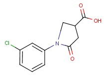 1-(3-chlorophenyl)-5-oxopyrrolidine-3-carboxylic acid 1-(3-chlorophenyl)-5-oxopyrrolidine-3-carboxylic acid