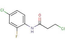 3-chloro-N-(4-chloro-2-fluorophenyl)propanamide 3-chloro-N-(4-chloro-2-fluorophenyl)propanamide