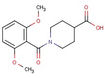 1-(2,6-dimethoxybenzoyl)piperidine-4-carboxylic acid 1-(2,6-dimethoxybenzoyl)piperidine-4-carboxylic acid