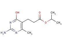 isopropyl 3-(2-amino-4-hydroxy-6-methyl-5-pyrimidinyl)propanoate isopropyl 3-(2-amino-4-hydroxy-6-methyl-5-pyrimidinyl)propanoate