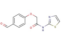 2-(4-formylphenoxy)-N-1,3-thiazol-2-ylacetamide 2-(4-formylphenoxy)-N-1,3-thiazol-2-ylacetamide